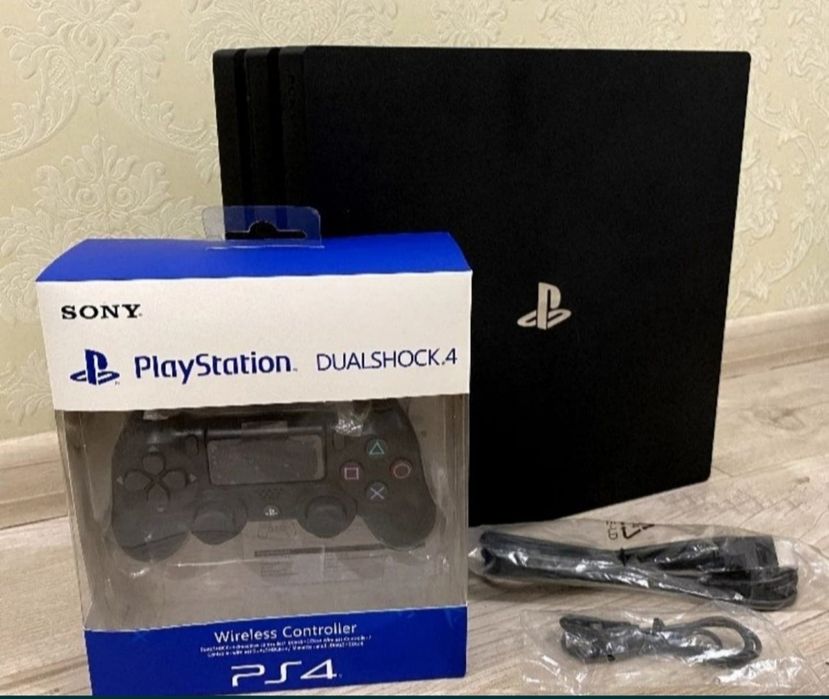 Игровая консоль Playstation 4 pro 1TB + 60 игр + 6 месяцев Гарантии