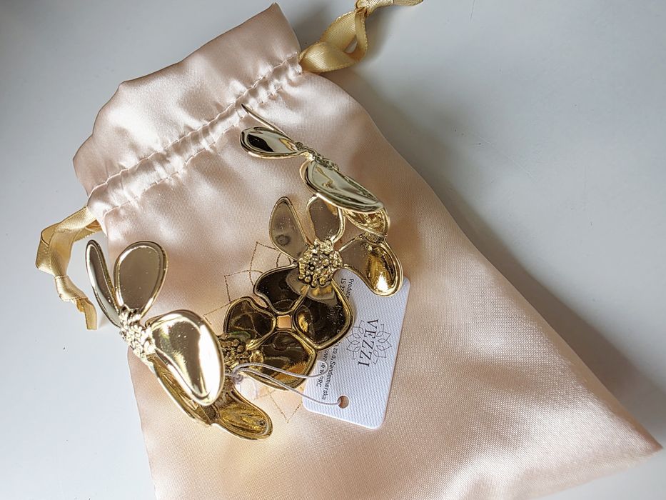 Bransoletka Vezzi stał pozłacana nowa z metką