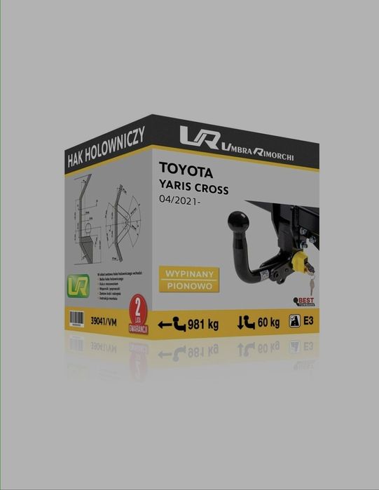 Hak holowniczy  Toyota YARIS CROSS [HYBRID, AWD, Restyling]