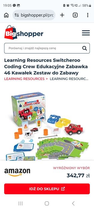 Samochody do programowania coding crew switchero