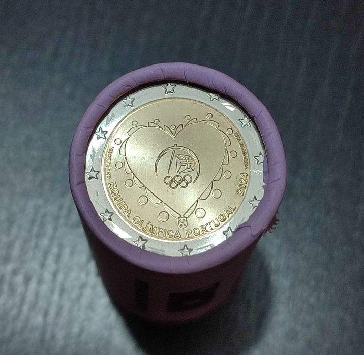 Moeda 2€ - Seleção Olímpica de Portugal - UNC 2024