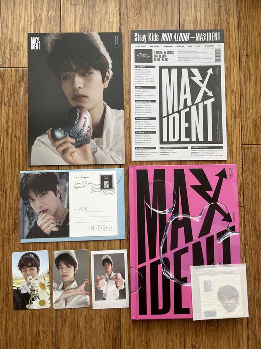 Album Stray Kids Maxident + karty Seungmina + plakat