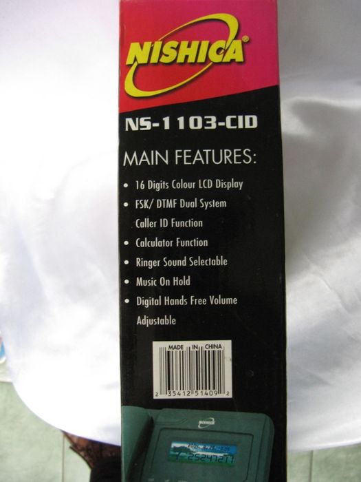 Телефон стационарный новый кнопочноый Nishica NS 1103, ЖКИ