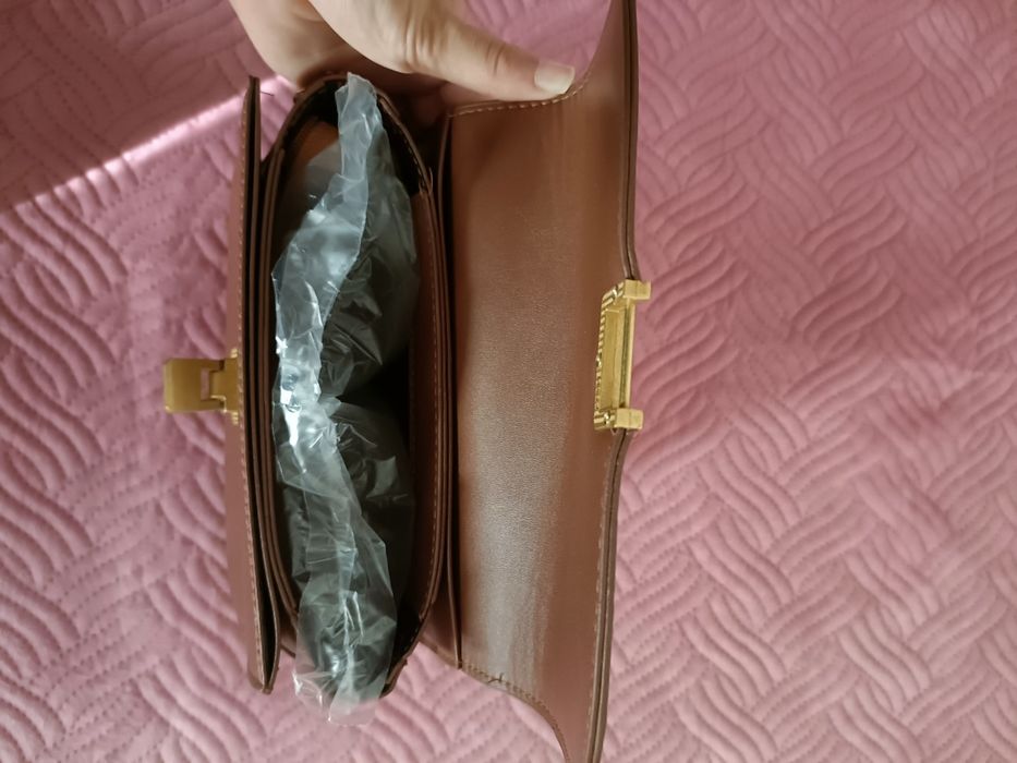 Mala tiracolo castanha nova