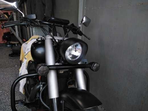 Мото фара универсальная на мотоцикл чоппер Honda Yamaha Geon Lifan