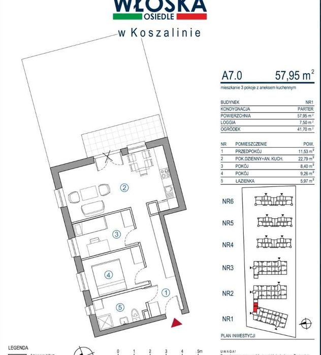 Komfortowe mieszkanie z dużym ogrodem – 3 pokoje | 58 m²