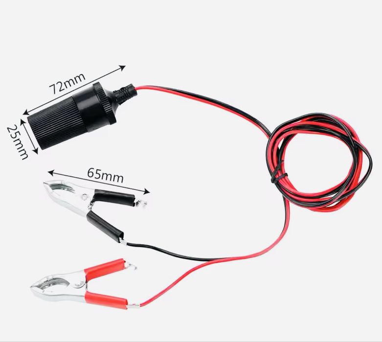 перехідник адаптер з 12 В на розетку прикурювач квадроцикл мото причіп