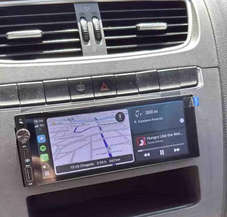 Auto radio com carplay e bluetooth