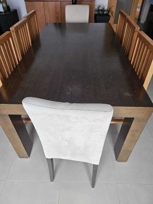 Mesa de Jantar 2,10m x 1,10m – Area – 8/10 Lugares