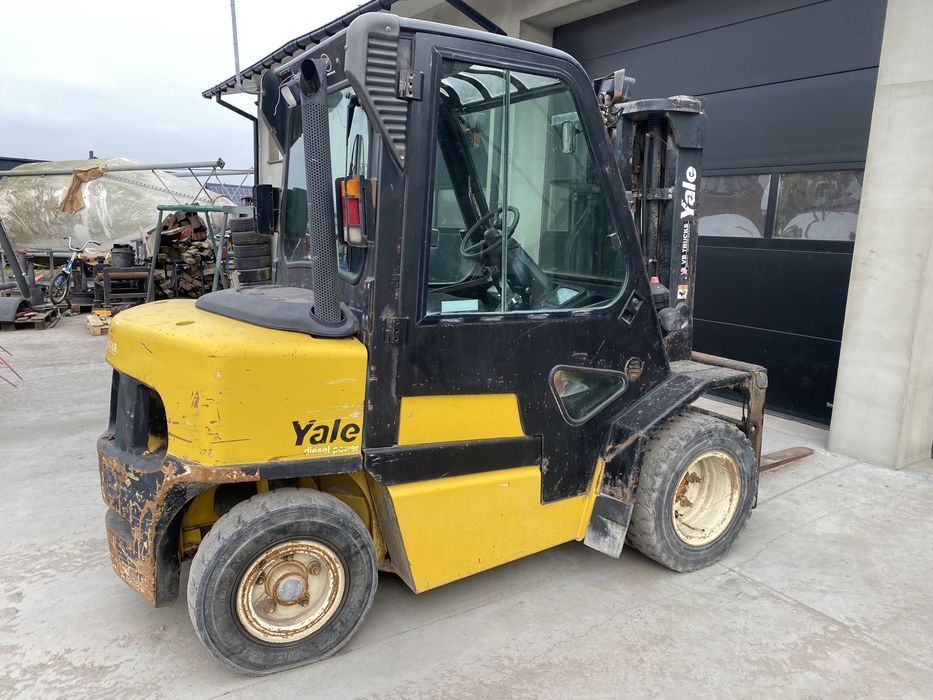Wózek widlowy YALE GDP35 - 3,5 tony, Diesel, na blizniakach SUPER