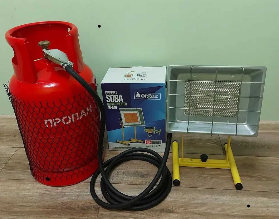 газовий підлоговий обігрівач керамічний на ніжках 3000w