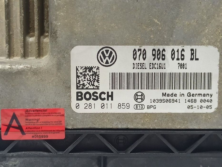 CENTRALINA DO MOTOR UCE VOLKSWAGEN TOUAREG (7LA) TDI R5