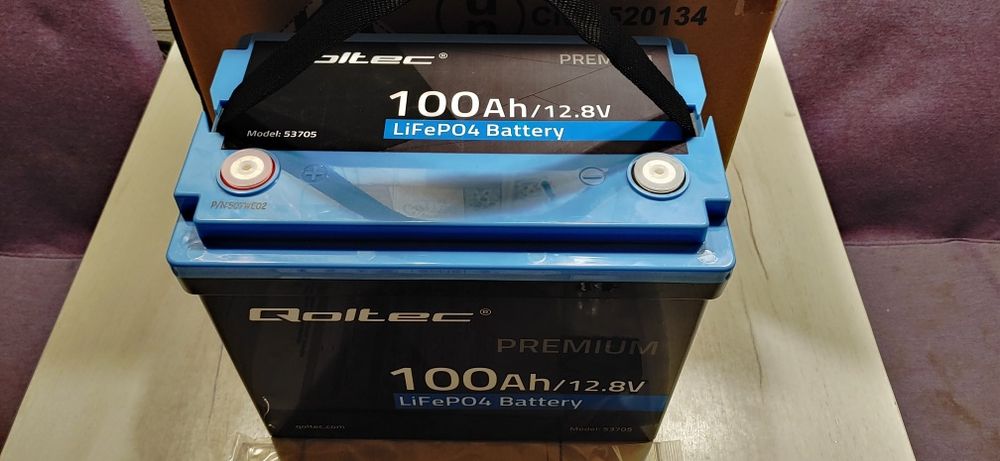 Аккумулятор Qoltec LiFePO4 12.8V 100Ah BMS. Нові. В наявності.