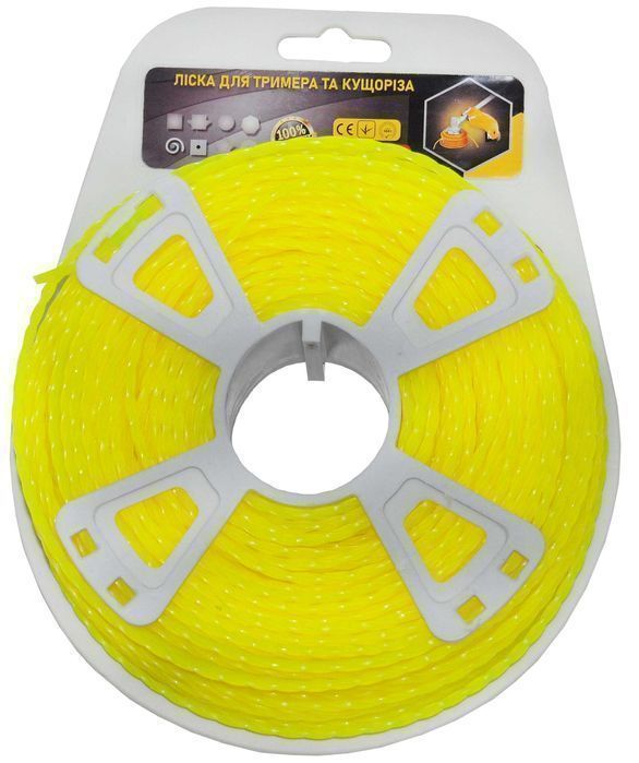 Леска косильная спираль d3 1LB (74м) витой квадрат, les582