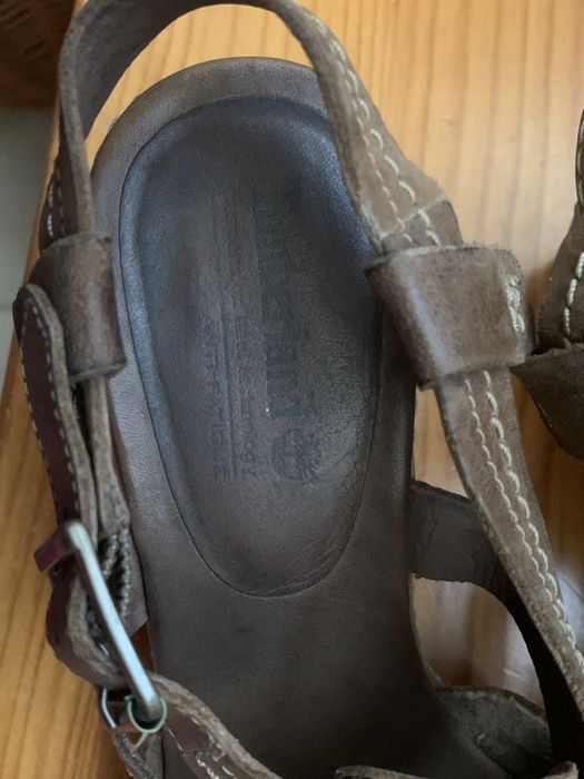 Sandálias Timberland Couro Castanho Anti-Fadiga t39