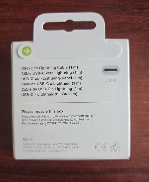 Кабель usb-C to lightning (оригінал)