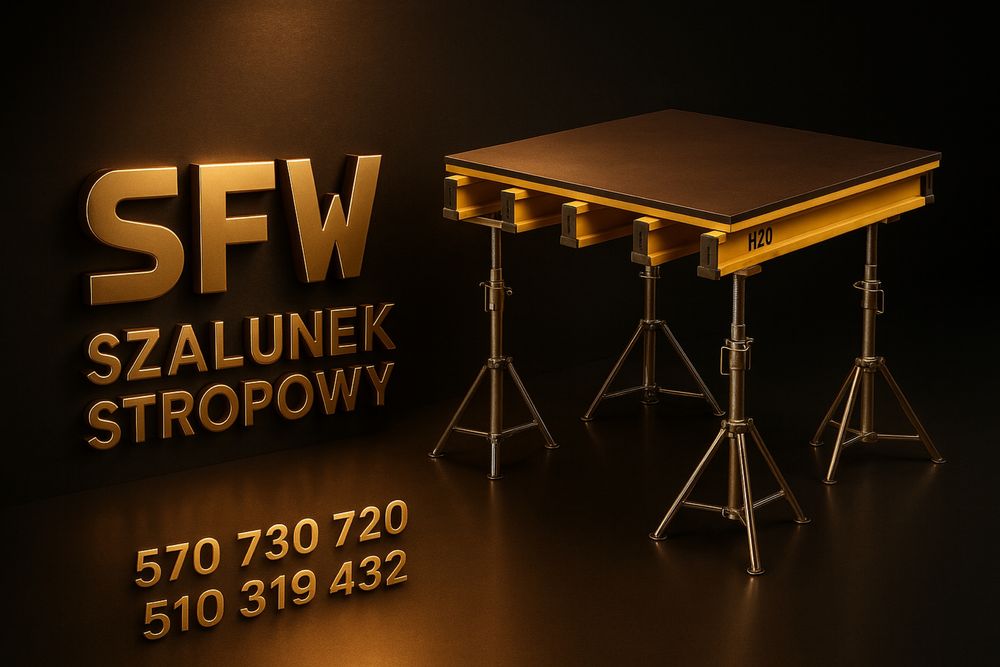 Wynajem szalunku stropowego podpory doki stemole plyty zestawy