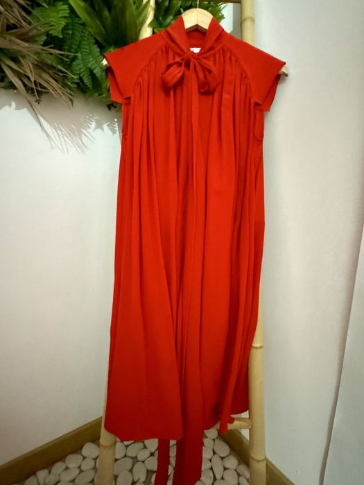 Givenchy vestido seda vermelho (38)