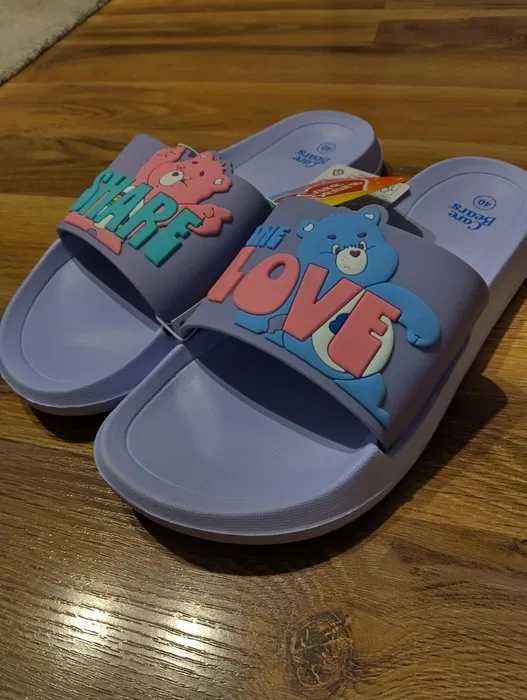Klapki kapcie Troskliwe misie Care Bears 40 Nowe!!