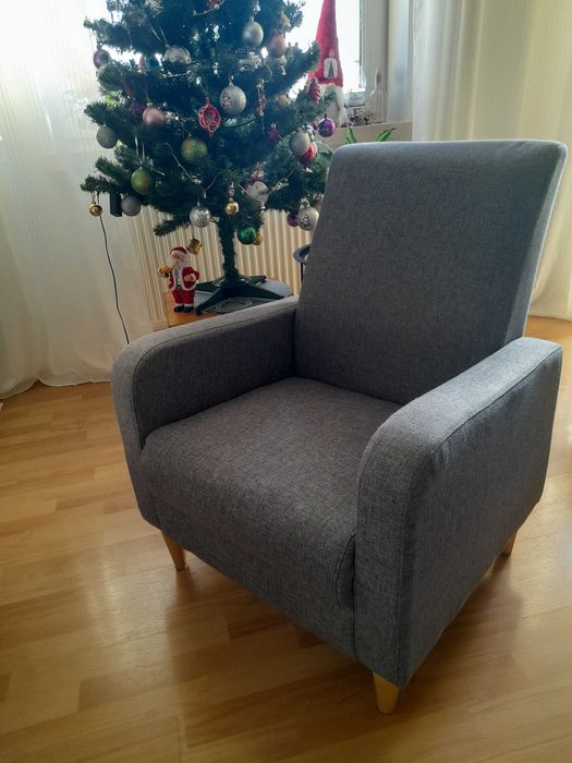 Sprzedam fotel szary jak nowy