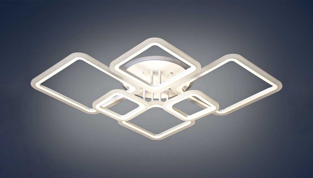 Led160/6 115Вт з підсвіткою люстра смарт лед світильник з пультом