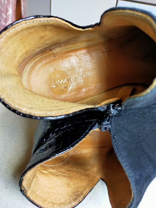 Buty botki Maciejka skórzane 36/23 cm