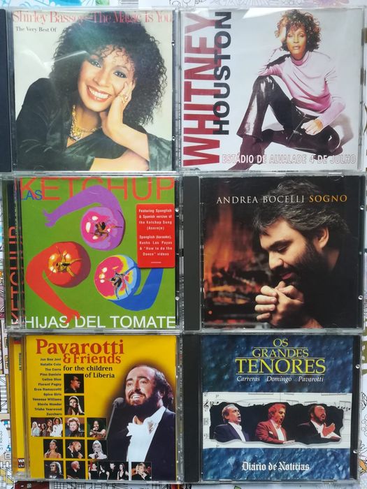 5 CD'S Música, Andrea Bocelli, Grandes Tenores + Vários