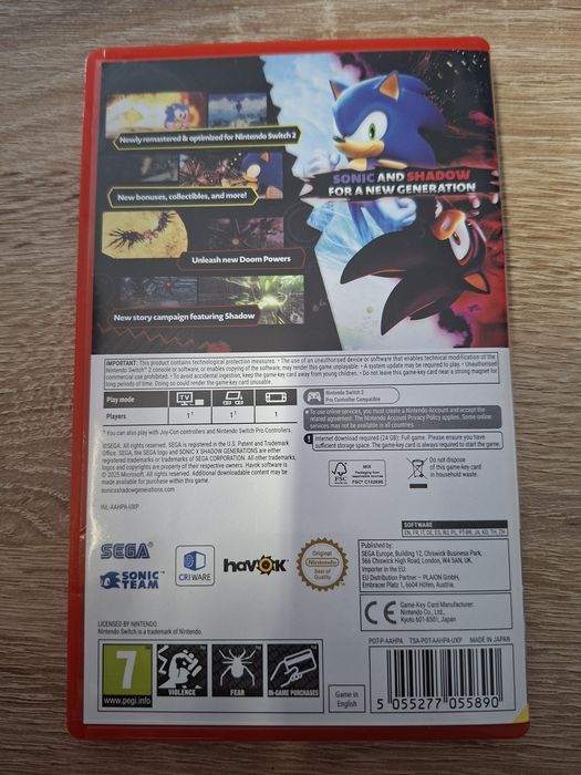 Sonic Shadow Generations NS2