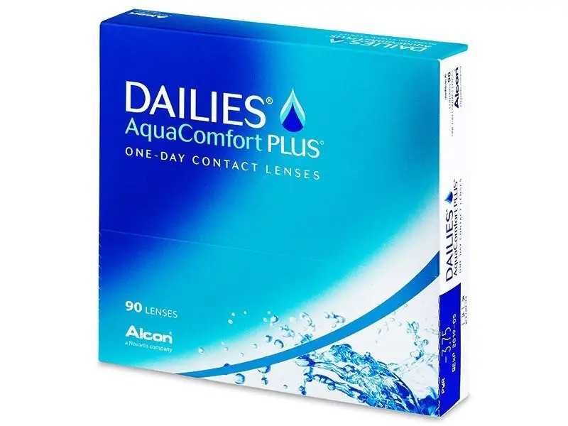 Контактні лінзи Dailies AquaComfort Plus, One-Day Contact Lenses 90 од