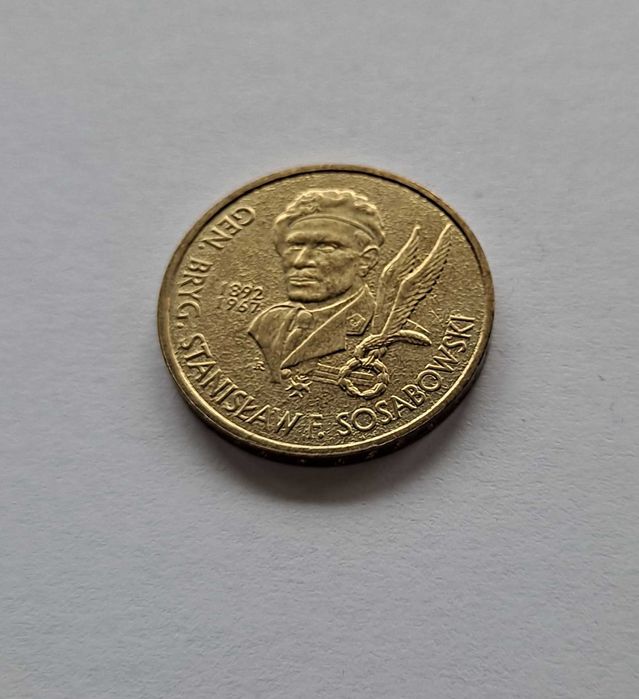 Moneta 2 złote  Generał Stanisław Sosabowski 2004 r.