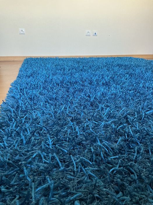 Tapete azul grande