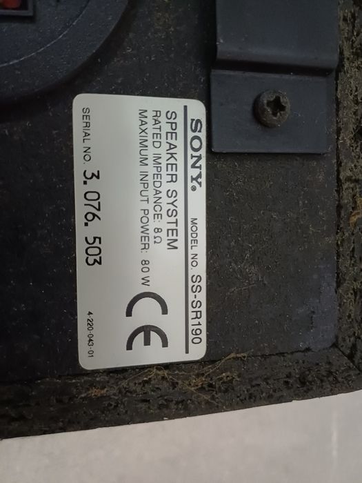 Głośniki firmy Sony