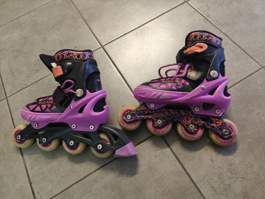 Rolki dla dziewczynki r. 33-36 Cool Slide Fluo ride