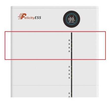 BMS e bateria LiFePO4 5,12 kWh Felicity LUX-X