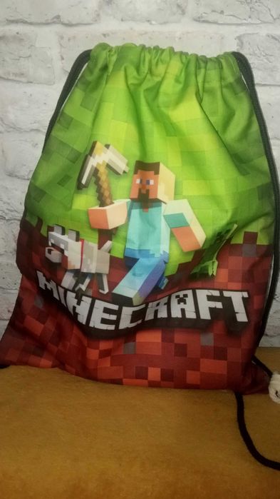 Reebok plecak,worek + nowy Minecraft