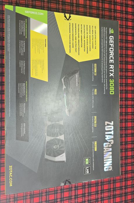Placa Grafica ZOTAC GAMING RTX 3080  Trinity OC 
Placa gráfica / GeFor