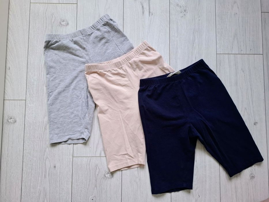 Kolarki getry krótkie H&M 3 szt  rozm 146