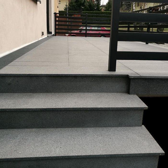 Granit Granity Płytki Granitowe Kamień Naturalny Taras Ogród Kamień   płytka granitowa płyta ścieżka chodnik taras szara kamienna