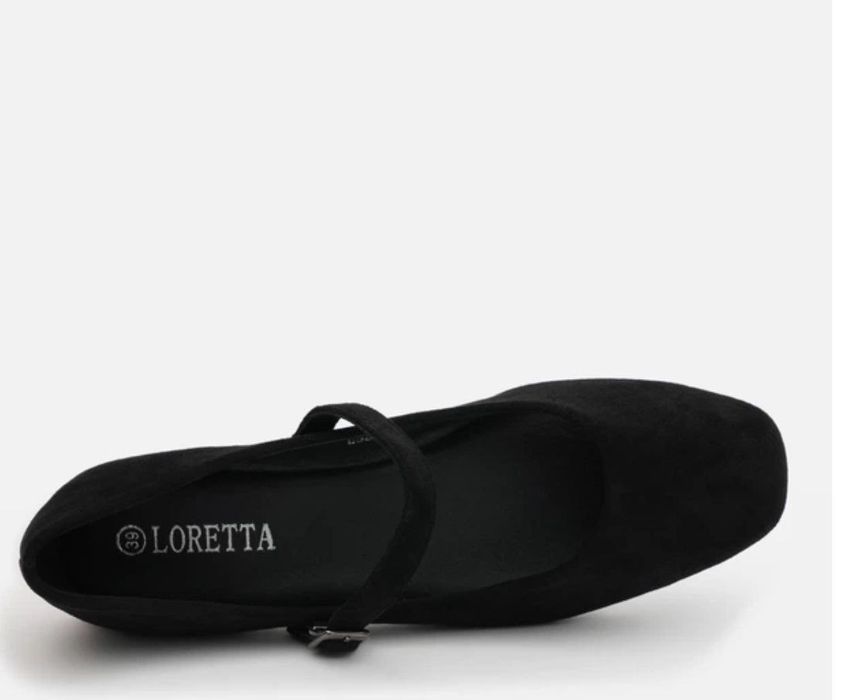 Лодочки із екозамші чорні