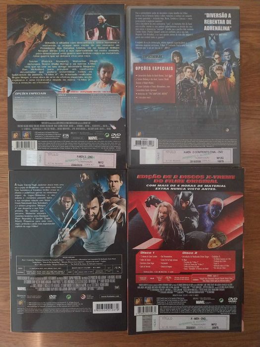 Pack X-Men 4 DVD´S
