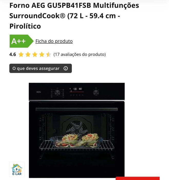 Vendo Forno AEG  Novo