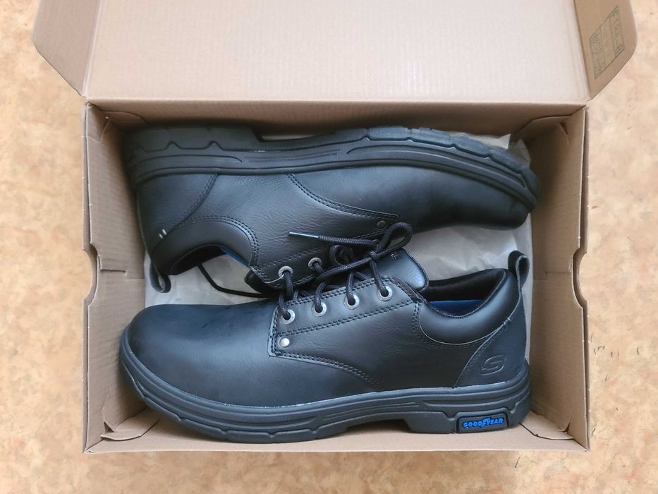 Туфлі Skechers Relaxed Fit чорний р.44-45 устілка 29 см натур.шкіра