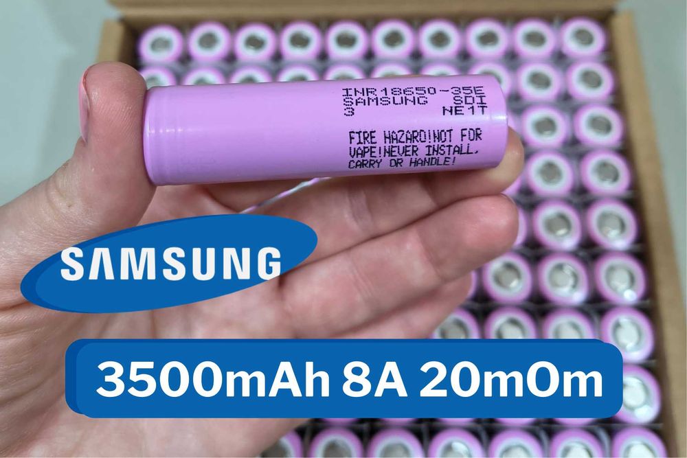 Новий Акумулятор  18650 Samsung INR18650-35E 3400/8A Акумулятори акб