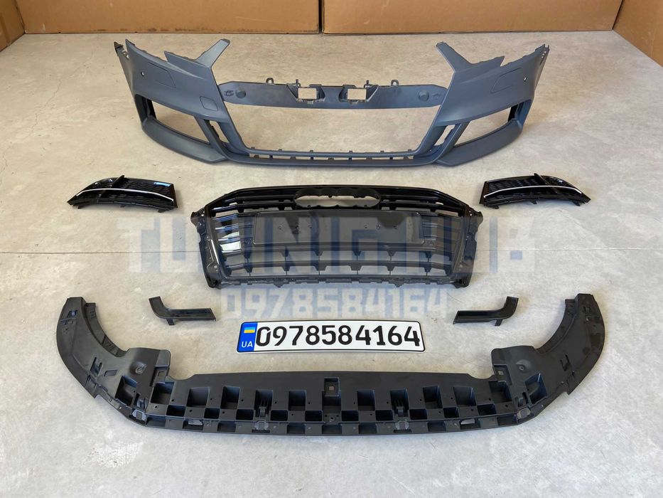 передний бампер Audi A3 8V S3 FB 2016-2020 ауди audi решетка радиатора
