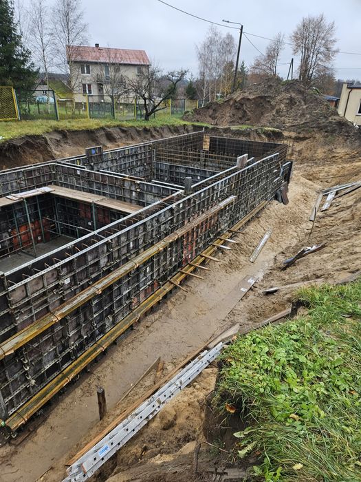 Wynajem szalunków fundamentowych pomorskie murki oporowe