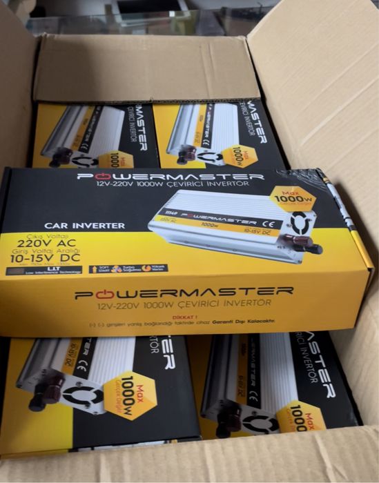 Инвертор 1000w  12/220 powermaster 1000w турецкий