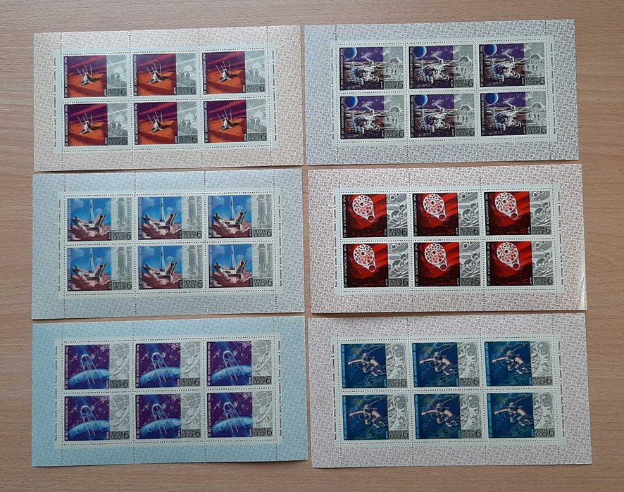 Марки Малые листы Космос