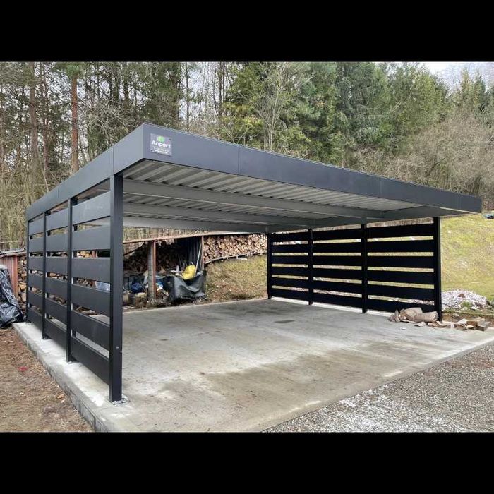 Carport 6x5,5, wiaty garażowe, wiata na samochód, wiata stalowa
