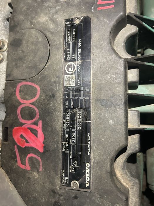 Двигун volvo D7 12000m3
