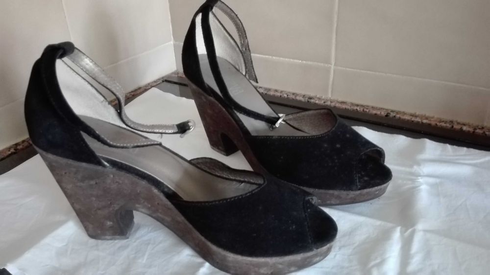 Sandálias salto e rasas 38, 37 e 36 impecáveis vários 8 modelos